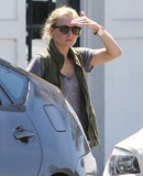 Kristen Bell running errands in Birkenstocks