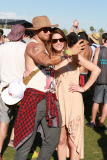 Kellan Lutz takes a selfie with Ashley Greene at Coachella