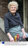 99-year-old Dolly Saville, who is the world's oldest barmaid, Wendover, Buckinghamshire, Britain - 10 Apr 2014