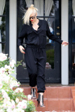 *EXCLUSIVE* Gwen Stefani and newborn son Apollo visit family on Palm Sunday