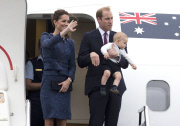 New Zealand: The Duke and Duchess of Cambridge Leave New Zealand On Their Way To Sydney 