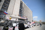 Pro-Russian Donetsk meet for the City Council 