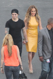 *EXCLUSIVE* Jennifer Lopez and Casper Smart hand-in-hand on set of A.I.