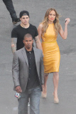 *EXCLUSIVE* Jennifer Lopez and Casper Smart hand-in-hand on set of A.I.