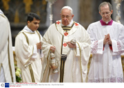 Pope Francis Celebrates Chrism Mass, St. Peter's Basilica, Vatican City, Rome, Italy - 17 Apr 2014