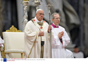 Pope Francis Celebrates Chrism Mass, St. Peter's Basilica, Vatican City, Rome, Italy - 17 Apr 2014