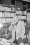 Writer Gabriel Garcia Marquez Talking on Phone