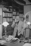 Gabriel Garcia Marquez Speaking on Telephone