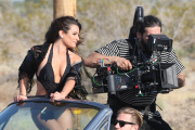 Lea Michele heats things up while shooting her Music Video
