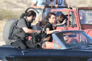 Lea Michele heats things up while shooting her Music Video