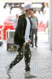 *EXCLUSIVE* Justin Bieber: Hands Up and Pants Down at LAX Airport!