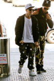 *EXCLUSIVE* Justin Bieber: Hands Up and Pants Down at LAX Airport!
