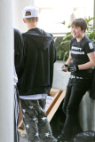 *EXCLUSIVE* Justin Bieber: Hands Up and Pants Down at LAX Airport!