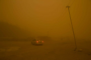 Sand Storm Sweeps Dunhuang Visibility Insufficient 50 Meters
