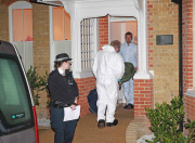 Murder scene in New Malden, London
