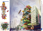 Architects design 'jenga hotel' with removable container rooms, Hong Kong, Apr 2014