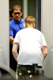*EXCLUSIVE* Justin Bieber gets held up at TSA  