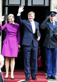 Dutch Royal family arrive to celebrate King Wiilem-Alexander's birthday