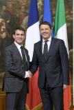 Italy France Renzi Valls