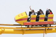 Alessandra Ambrosio and Anja Louise get their adrenaline pumping