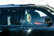 Tori Spelling rides shotgun while filming in Calabasas