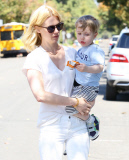 January Jones takes Xander in for a check up