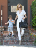 January Jones takes Xander in for a check up
