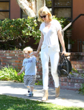 January Jones takes Xander in for a check up