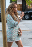 Jennifer Lopez joins Leah Remini for dinner after 'American Idol' taping