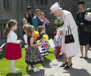 Queen ELizabeth Visits Atlantic College Wales