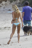 Shauna Sand enjoys a day at the beach with her family