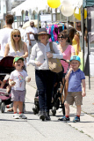Amy Poehler and her Boys enjoy Family Time at the Farmers Market