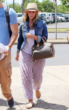 Jennifer Love Hewitt & Family Departing On A Flight In Maui 