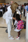 Heidi Klum and daughter Lou Samuel jet out of LAX