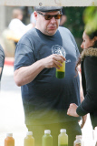 *EXCLUSIVE* Jeff Garlin picks up fresh Sunflowers for Easter Sunday