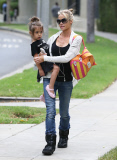 Denise Richards Running Errands With Her Daughter 