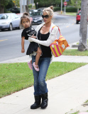 Denise Richards Running Errands With Her Daughter 