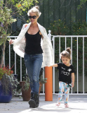 Denise Richards Running Errands With Her Daughter 