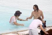 Harry Styles shows off his tattoo-filled body in Brazil