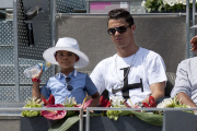 Spain: Cristiano Ronaldo attends at Madrid Open Tennis