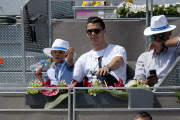 Spain: Cristiano Ronaldo attends at Madrid Open Tennis