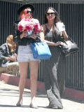 Semi-Exclusive... Demi Moore Receives Flowers From Her Girls On Mother's Day 