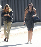 Semi-Exclusive... Demi Moore Receives Flowers From Her Girls On Mother's Day 