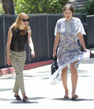 Semi-Exclusive... Demi Moore Receives Flowers From Her Girls On Mother's Day 
