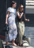 Semi-Exclusive... Demi Moore Receives Flowers From Her Girls On Mother's Day 