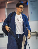 Exclusive... John Mayer Arriving On A Flight In New York City 