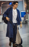 Exclusive... John Mayer Arriving On A Flight In New York City 