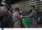 Demonstration following mine disaster, Istanbul, Turkey - 14 May 2014