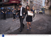 Demonstration following mine disaster, Istanbul, Turkey - 14 May 2014