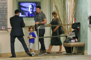Exclusive... Christina Aguilera & Family Leaving A Doctors Office After Getting An Ultrasound NO INTERNET USE 